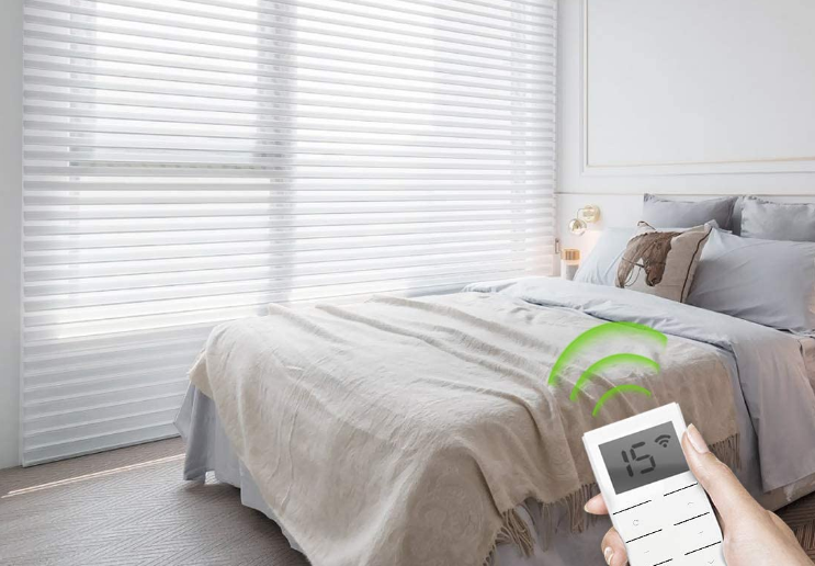 Persianas romanas para dormitorio