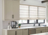 Cortinas romanas planas para sala de estar